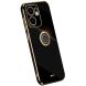 Защитный чехол XINLI Porcelain Magnetic для OPPO Reno 13 F/FS 5G - Black (377911B). Фото 1 из 7