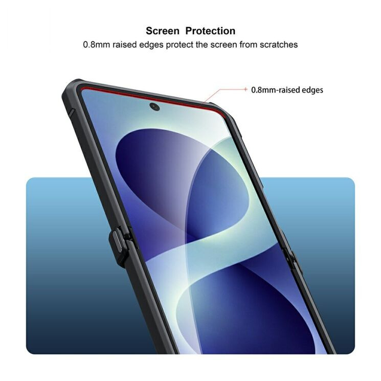 Защитный чехол XUNDD Rugged Case (FF) для Samsung Galaxy Flip 8 - Black: фото 5 из 8