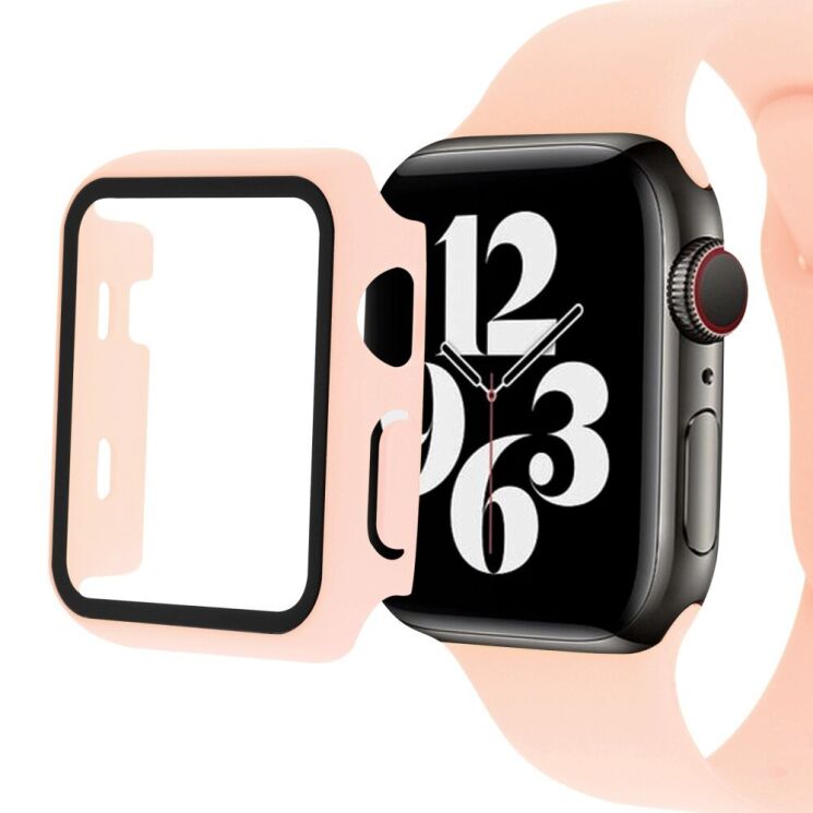 Захисний комплект Deexe Protective Kit для Apple Watch 45 mm (7 / 8 / 9 Series) - Light Pink: фото 3 з 8