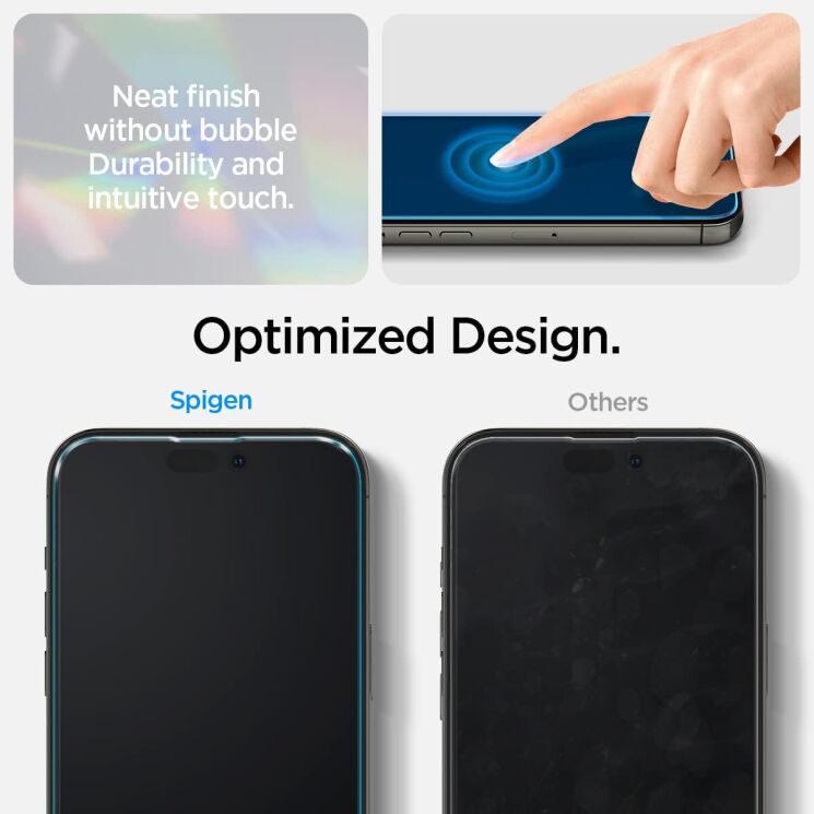 Защитный комплект Spigen (SGP) Crystal Pack для Apple iPhone 14 Pro Max - Clear: фото 3 из 7