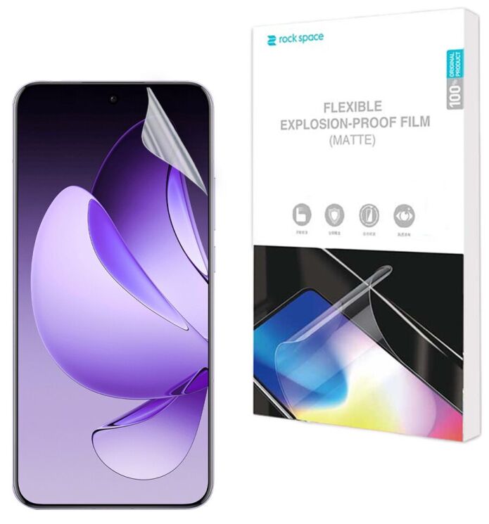 Антибликовая пленка на экран RockSpace Explosion-Proof Matte для OPPO Reno 13 Pro: фото 1 з 8