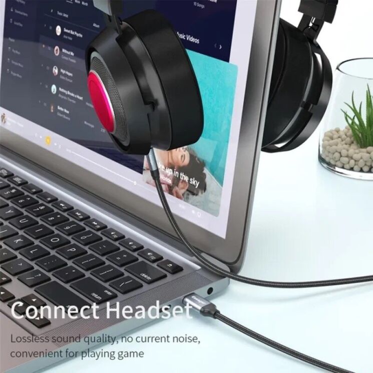 AUX-кабель ESSAGER E02 Type-С to 3.5mm (1m) EZJE02-0G - Grey (982807H) AUX-кабель ESSAGER E02 Type-С to 3.5mm (1m) EZJE02-0G - Grey: фото 4 из 6