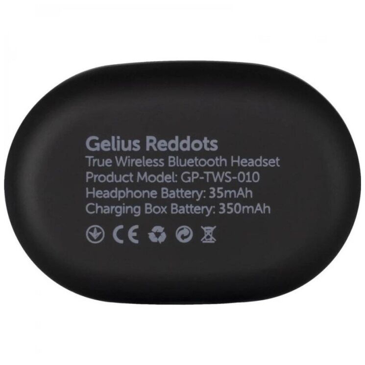 Беспроводные наушники Gelius Pro Reddots TWS Earbuds GP-TWS010 - Black: фото 12 из 25