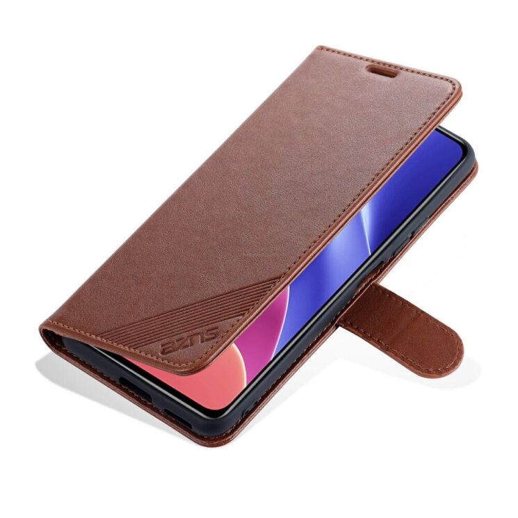 Чехол AZNS Wallet Case для Xiaomi Poco F3 / Redmi K40 / Redmi K40 Pro / Mi 11i - Brown: фото 4 из 12