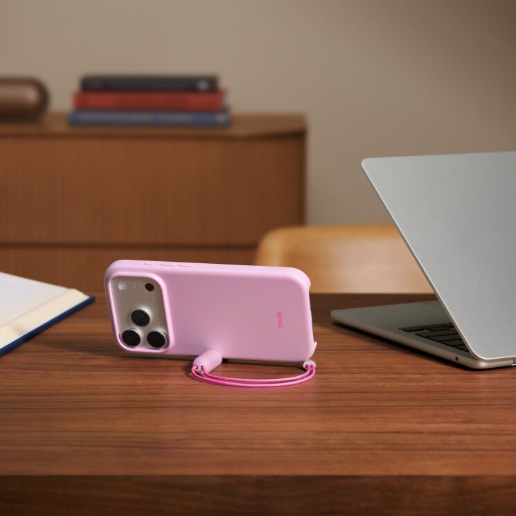Чехол Beats Kickstand Case with MagSafe and Camera Control для iPhone 17 Pro (MGY84) - Pebble Pink: фото 5 из 5