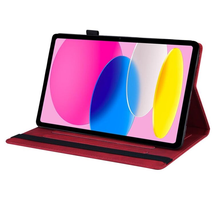 Чехол Deexe Business Style для Apple iPad 10.9 (2022) / iPad 11 (2025) - Red: фото 3 из 7