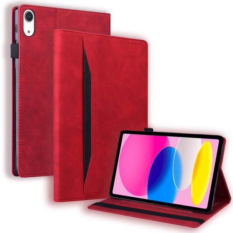 Чехол Deexe Business Style для Apple iPad 10.9 (2022) / iPad 11 (2025) - Red: фото 1 из 7