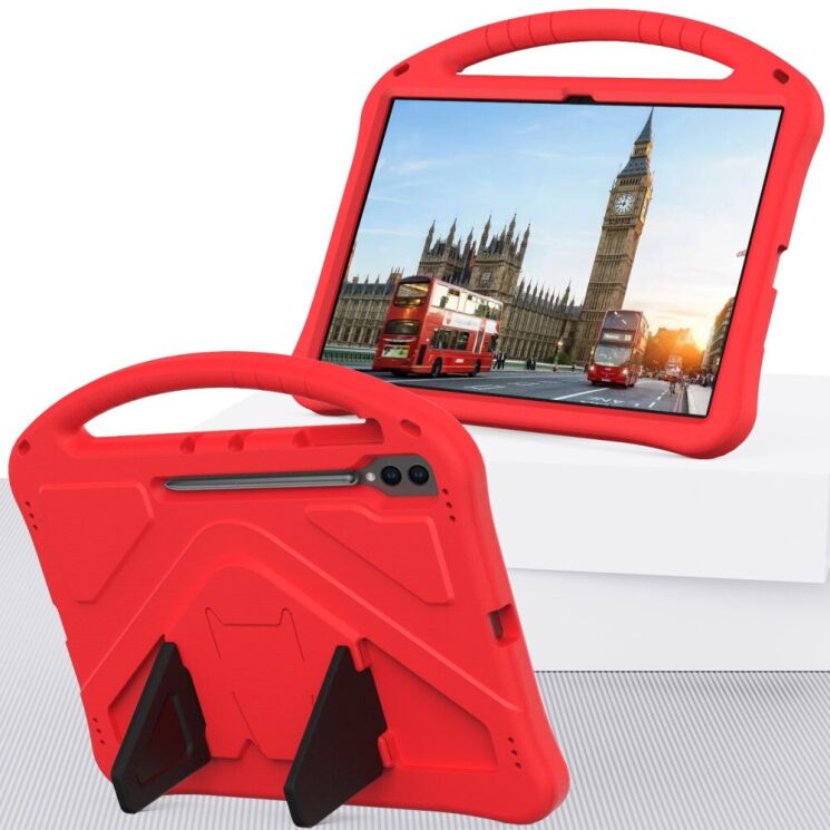 Чохол Deexe KickStand Cover для Samsung Galaxy Tab S10 Ultra - Red: фото 2 з 7