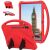 Чохол Deexe KickStand Cover для Samsung Galaxy Tab S10 Ultra - Red: фото 1 з 7