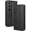 Чехол-книжка Deexe Retro Style для Infinix Hot 60 Pro - Black (388006B)