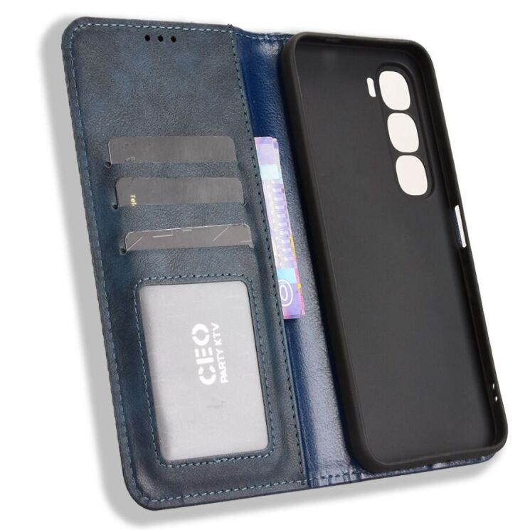 Чохол Deexe Retro Style для Infinix Hot 60і - Blue: фото 4 з 7