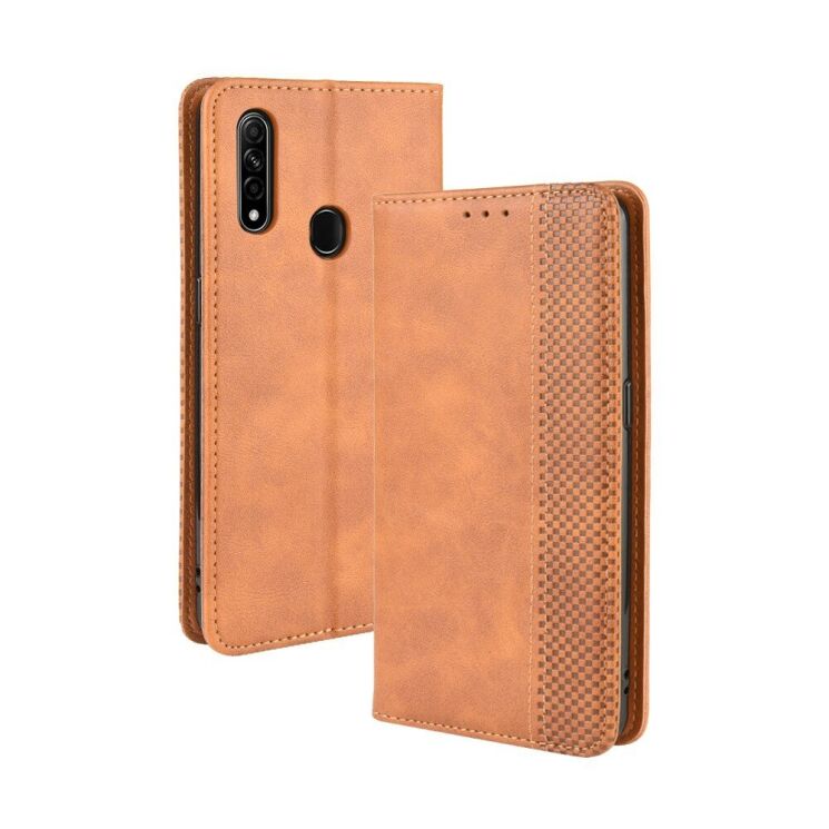 Чехол-книжка Deexe Retro Style для OPPO A31 - Brown: фото 2 из 11