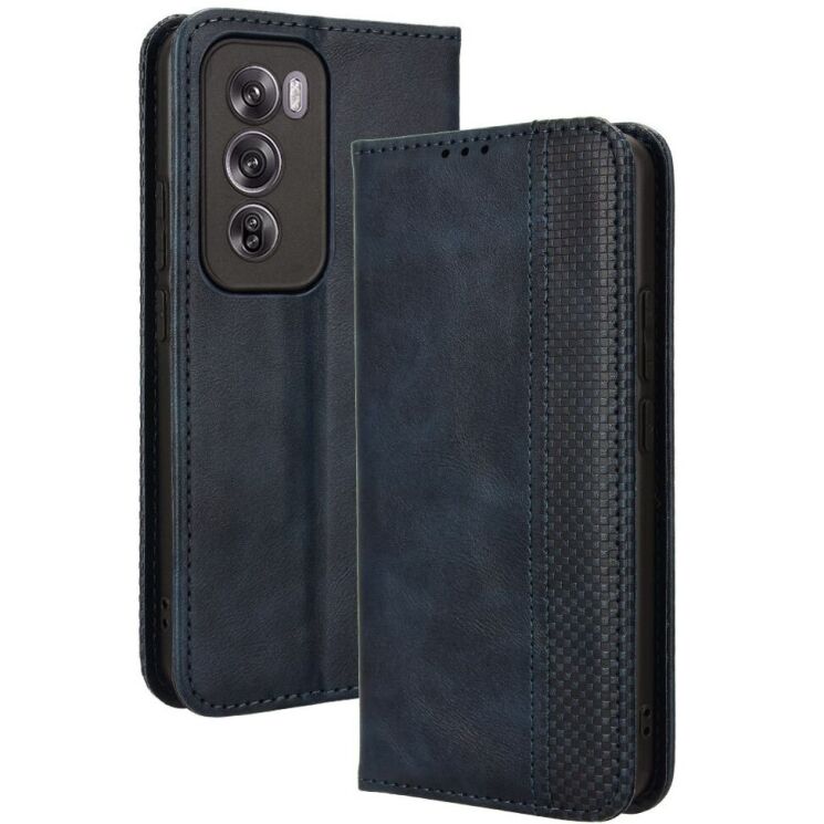 Чехол Deexe Retro Style для OPPO Reno 12 - Blue: фото 1 из 7