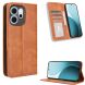 Чохол Deexe Retro Style для OPPO Reno 14 F/FS - Brown (388305Z). Фото 2 з 19