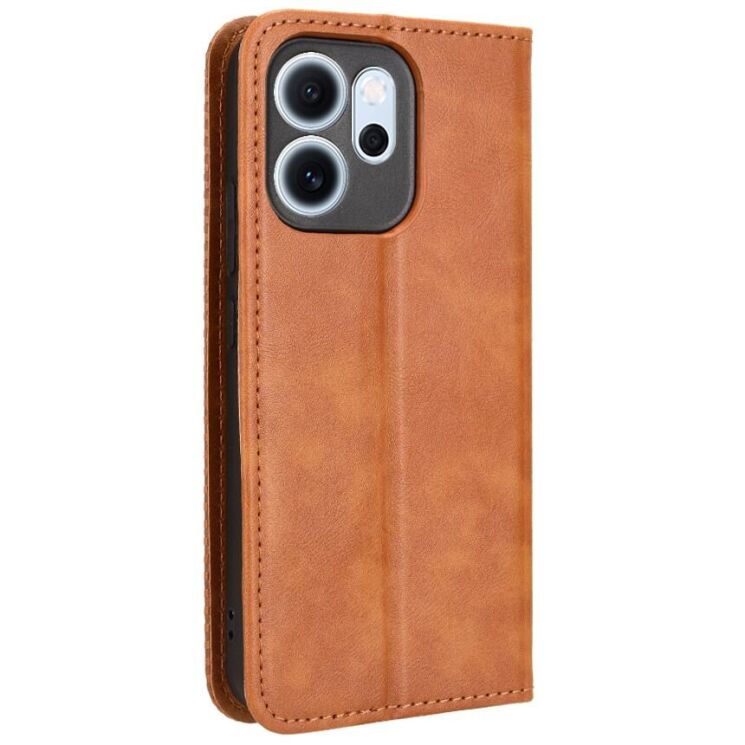 Чохол Deexe Retro Style для OPPO Reno 14 F/FS - Brown: фото 8 з 19