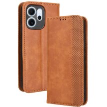 Чохол Deexe Retro Style для OPPO Reno 14 F/FS - Brown: фото 1 з 19