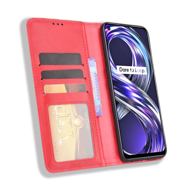 Чохол Deexe Retro Style для Realme 8i / Realme Narzo 50 - Red: фото 6 з 12
