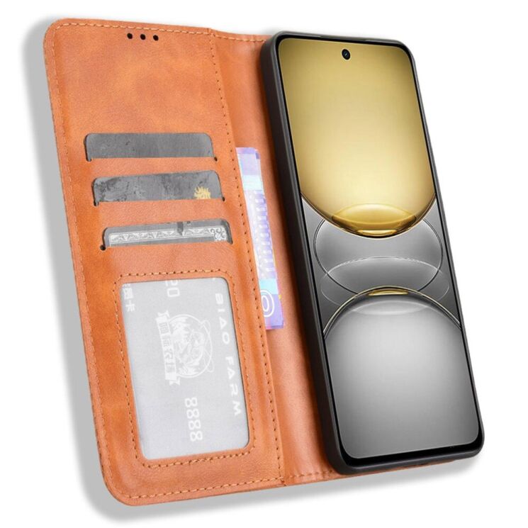 Чехол Deexe Retro Style для Realme C75 - Brown: фото 2 из 7