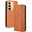 Чехол Deexe Retro Style для Realme C75 - Brown (374312Z)