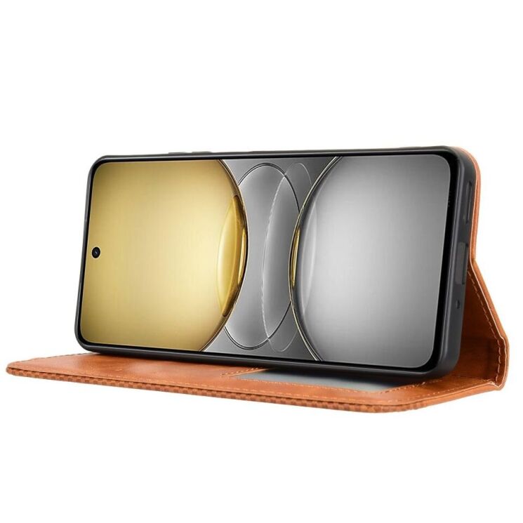 Чехол Deexe Retro Style для Realme C75 - Brown: фото 3 из 7