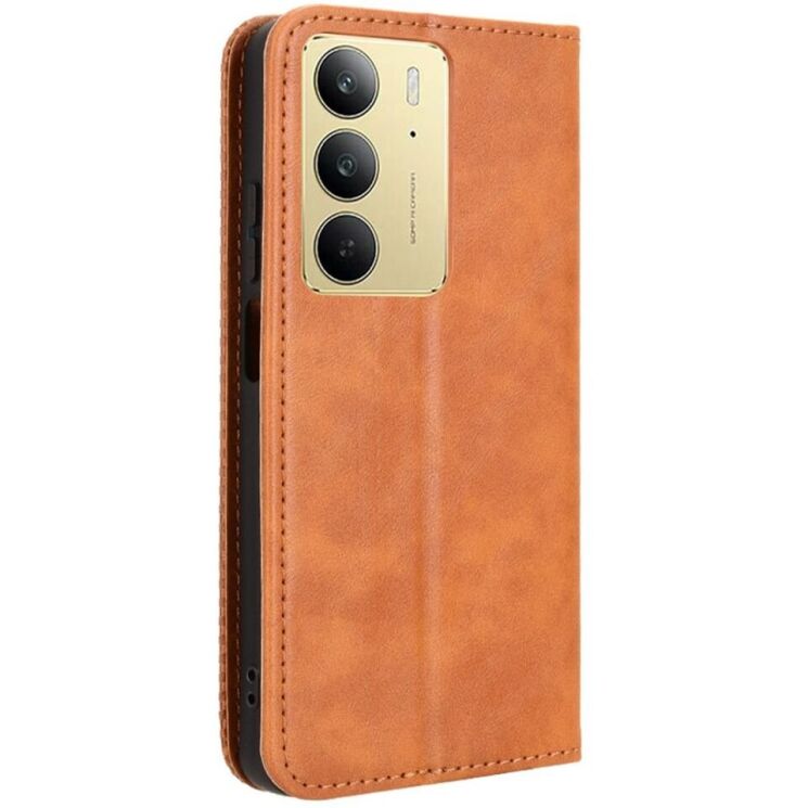 Чехол Deexe Retro Style для Realme C75 - Brown: фото 6 из 7