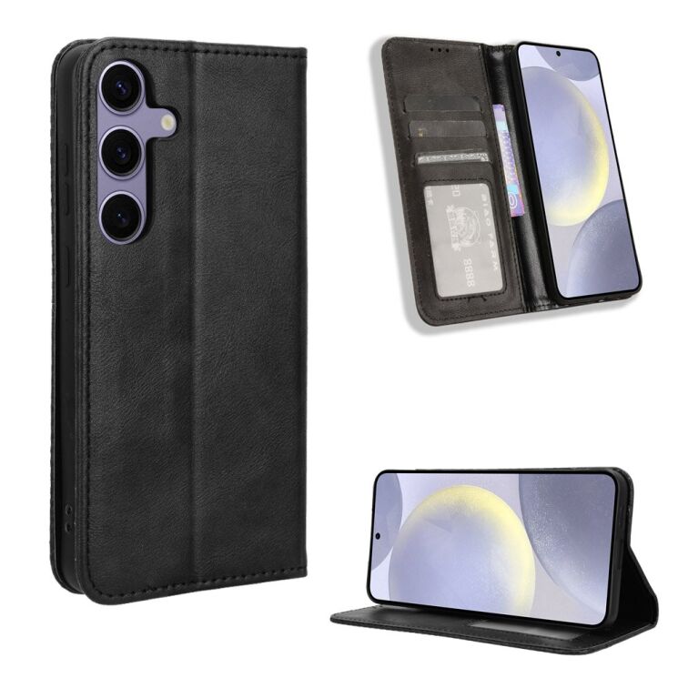 Чохол Deexe Retro Style для Samsung Galaxy S25 FE (S731) - Black: фото 2 з 18