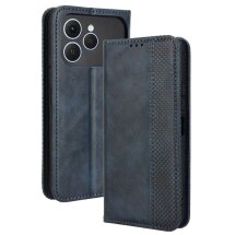 Чохол-книжка Deexe Retro Style для TECNO Spark 40 - Blue: фото 1 з 16