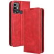 Чохол Deexe Retro Style для ZTE Blade A53 Pro - Red (332208R)
