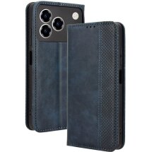 Чехол Deexe Retro Style для ZTE Blade A76 - Blue: фото 1 из 17