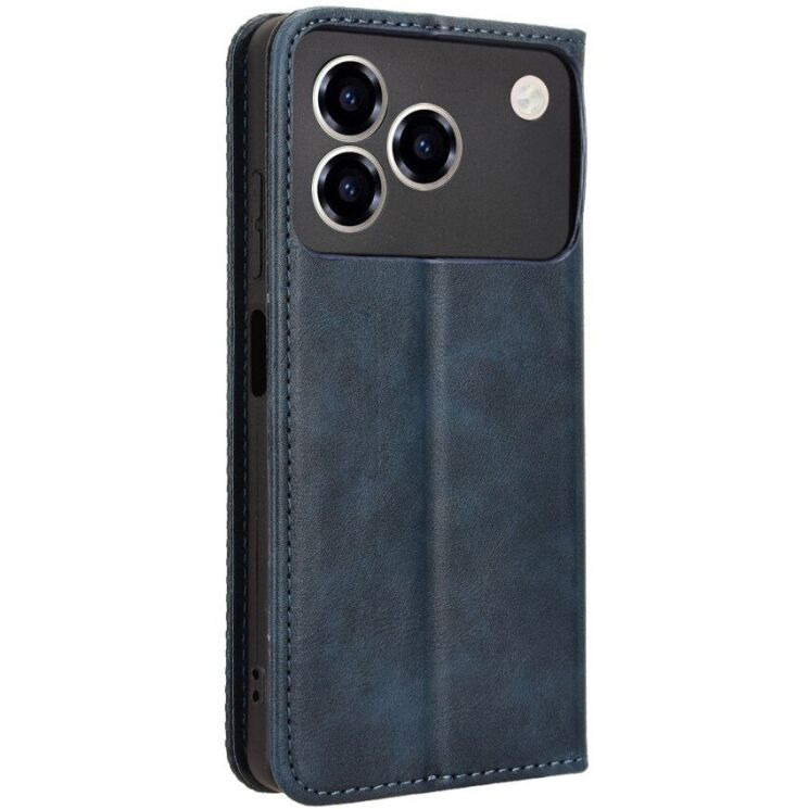 Чехол Deexe Retro Style для ZTE Blade A76 - Blue: фото 8 из 17