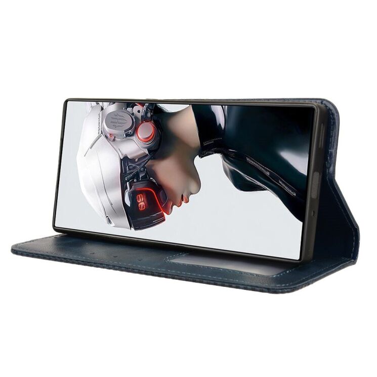 Чехол Deexe Retro Style для ZTE Nubia Red Magic 9 Pro - Blue: фото 3 из 7