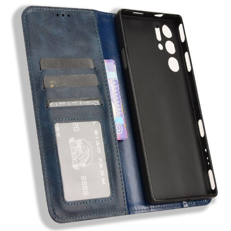 Чехол Deexe Retro Style для ZTE Nubia Red Magic 9 Pro - Blue: фото 4 из 7