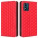 Чехол Deexe Rhombus Book для Motorola Moto E13 - Red (320119R). Фото 1 из 7