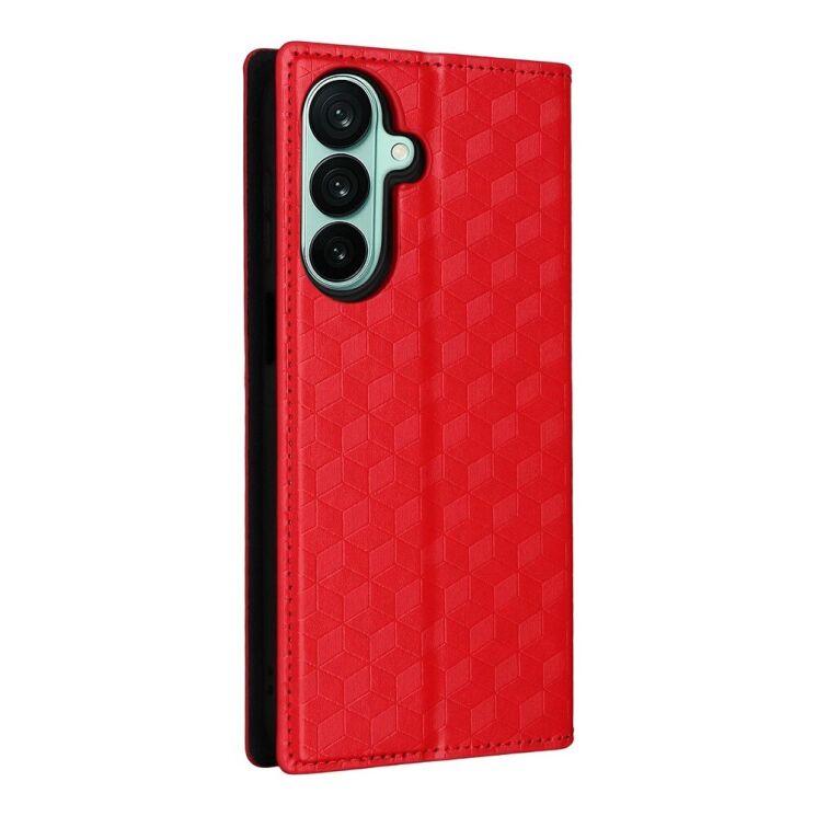 Чехол Deexe Rhombus Book для Samsung Galaxy A27 (A276) - Red (408618R) Чехол Deexe Rhombus Book для Samsung Galaxy A27 (A276) - Red: фото 7 из 7