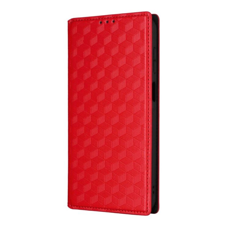 Чехол Deexe Rhombus Book для Samsung Galaxy A27 (A276) - Red (408618R) Чехол Deexe Rhombus Book для Samsung Galaxy A27 (A276) - Red: фото 6 из 7