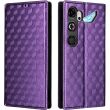 Чехол Deexe Rhombus Book для ZTE Nubia Neo 5 GT - Purple (432003V)