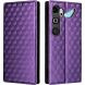 Чехол Deexe Rhombus Book для ZTE Nubia Neo 5 GT - Purple (432003V). Фото 1 из 8