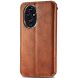 Чехол Deexe Rhombus Wallet для Honor 200 - Brown (364143Z). Фото 5 из 9