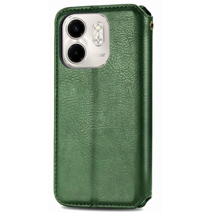 Чохол Deexe Rhombus Wallet для Infinix Smart 9 (X6532) - Green: фото 5 з 10