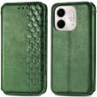 Чохол Deexe Rhombus Wallet для Infinix Smart 9 (X6532) - Green (366512G)