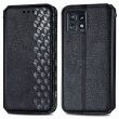 Чехол Deexe Rhombus Wallet для Motorola Edge 40 Pro - Black (325226B)