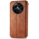 Чехол Deexe Rhombus Wallet для Realme 12 5G - Brown (355911Z). Фото 5 из 6