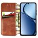 Чехол Deexe Rhombus Wallet для Realme C63 - Brown (359726Z). Фото 2 из 9