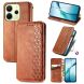 Чехол Deexe Rhombus Wallet для Xiaomi Redmi Note 14 4G - Brown (373456Z). Фото 1 из 10