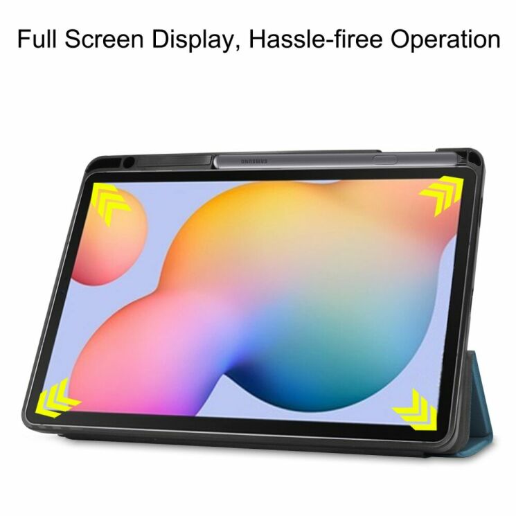 Чохол Deexe Smart Cover для Samsung Galaxy Tab S6 lite / S6 Lite (2022/2024) - Blue: фото 4 з 9