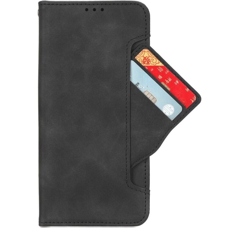 Чехол Deexe Wallet Stand для Blackview Color 8 / Oscal Modern 8 - Black: фото 2 из 7