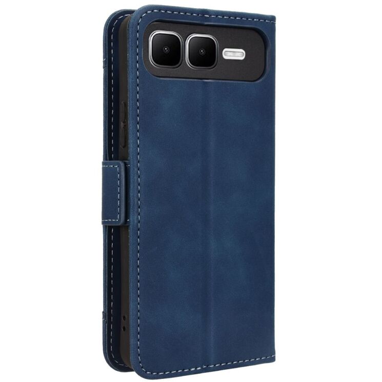 Чохол Deexe Wallet Stand для Infinix Smart 10 Plus - Blue: фото 7 з 14