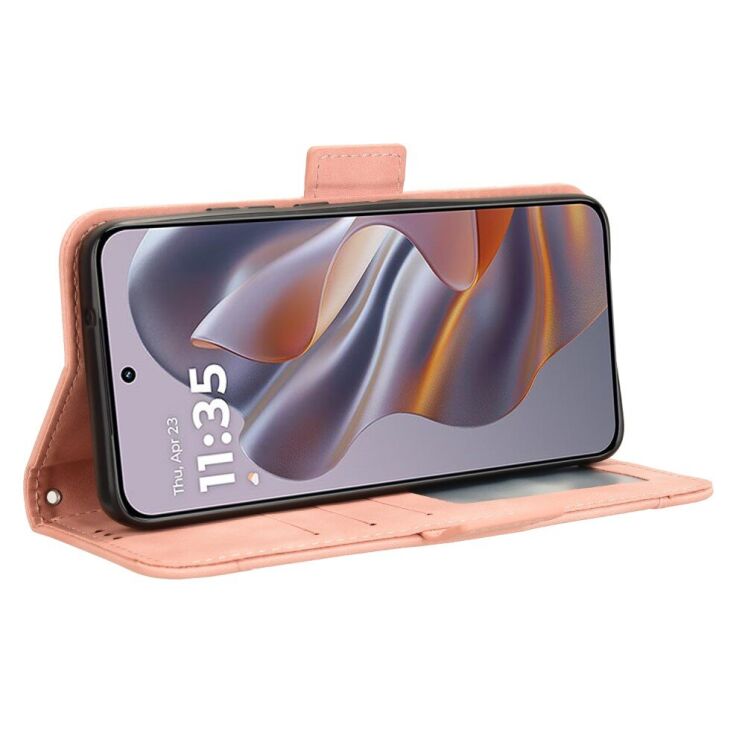 Чехол Deexe Wallet Stand для Motorola Edge 50 Neo - Pink: фото 4 из 7