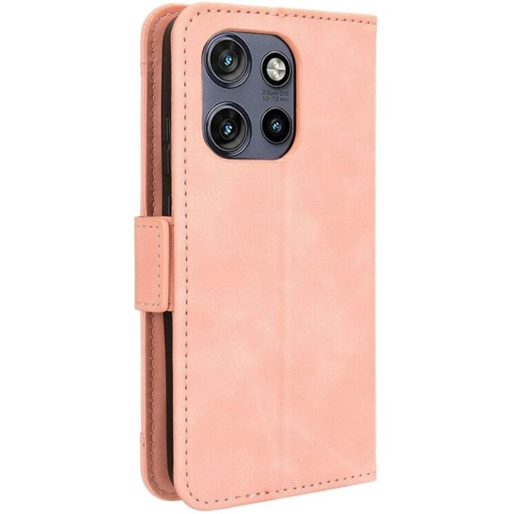 Чехол Deexe Wallet Stand для Motorola Edge 50 Neo - Pink: фото 7 из 7