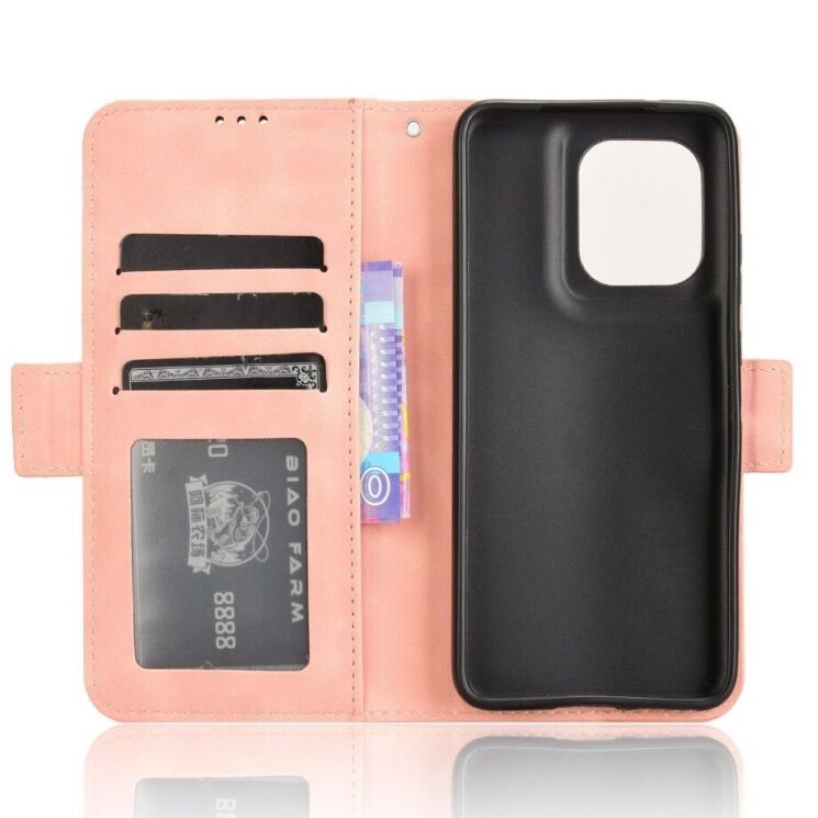 Чехол Deexe Wallet Stand для Motorola Edge 50 Neo - Pink: фото 5 из 7